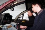 Field Trip! :: Exec. Producer, Lukaš (background), pointing out the finer points of the instruments to Tech. Design Lead, Karel Mořický
